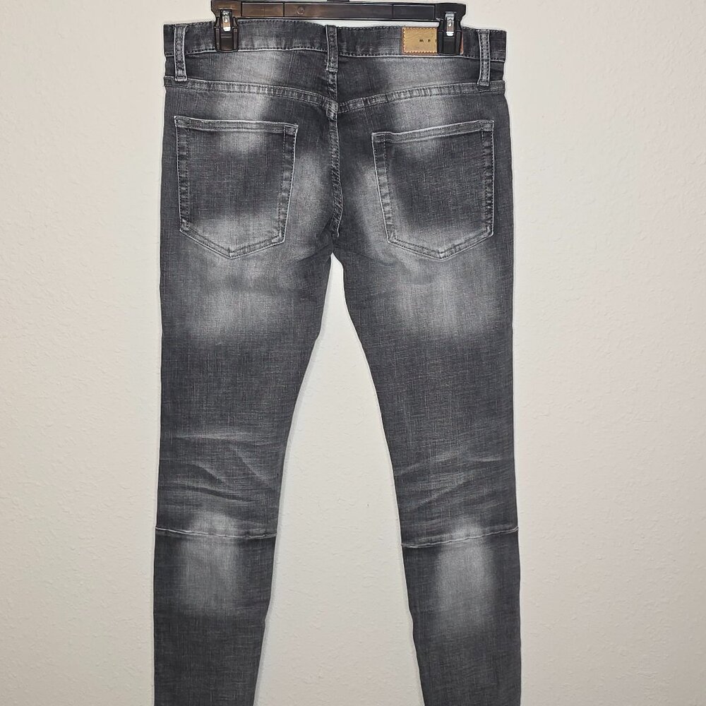 MNML Women's Black Distressed Jeans - Picture 5 of 8